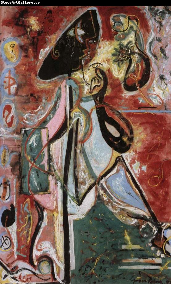 Jackson Pollock Moon girl